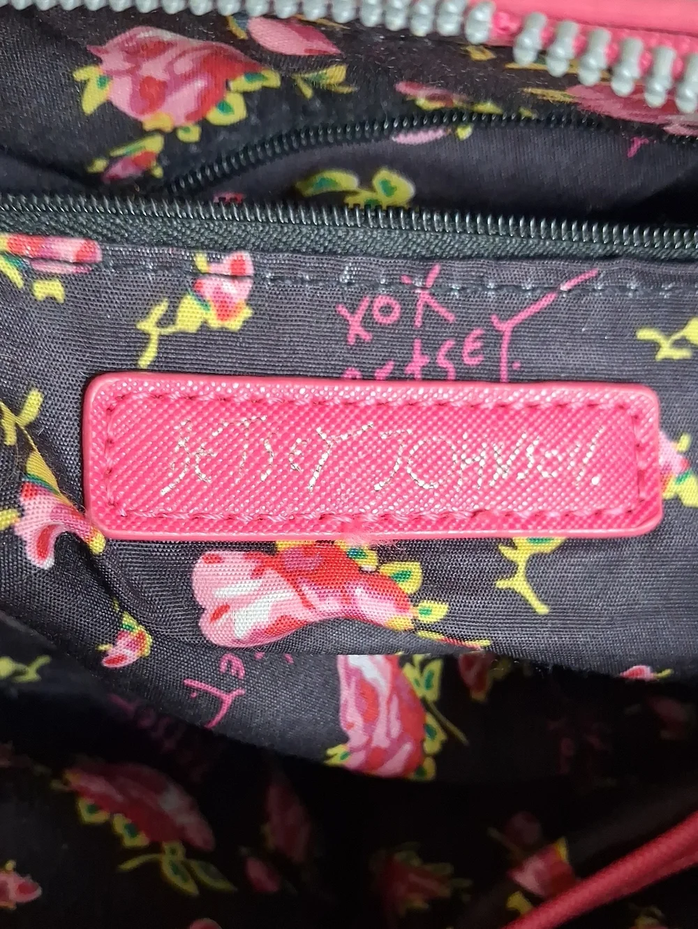 Betsey Johnson Hot Pink Large Bow Crossbody Bag